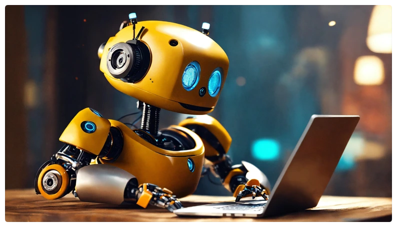 A robot autonomously making investment decisions on behalf of clients.