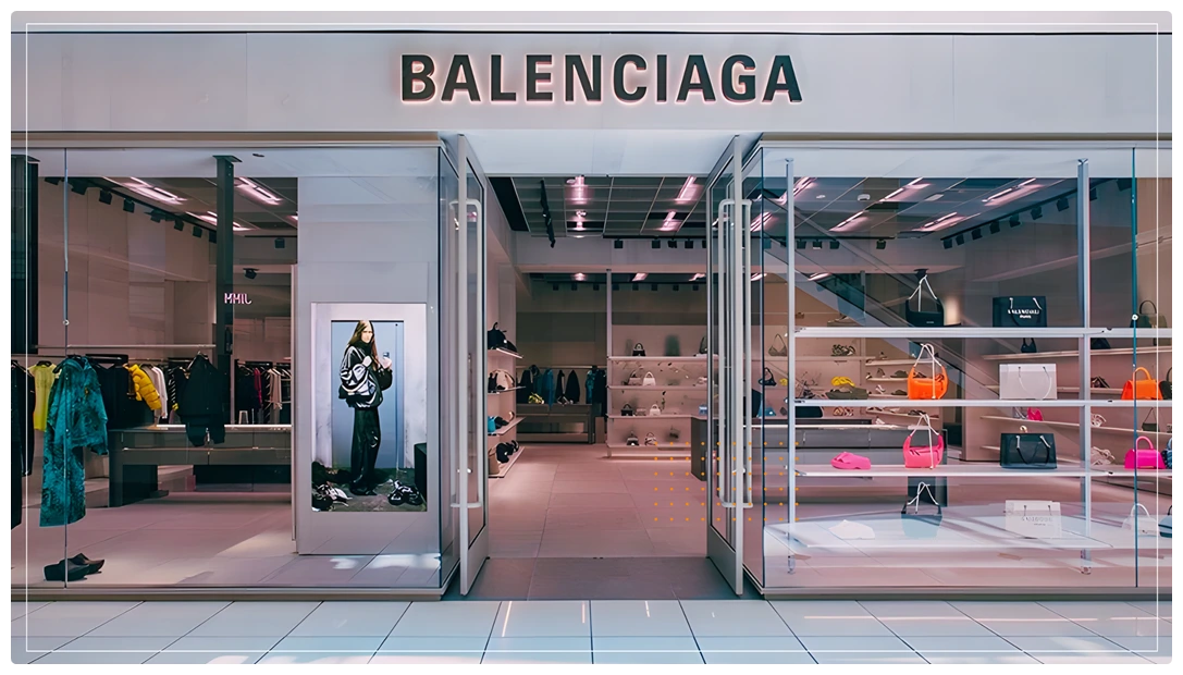 Balenciaga store representing status among Indian youth