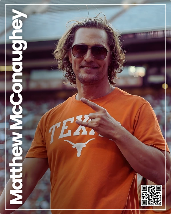 Matthew McConaughey promoting Austin FC and tech startups