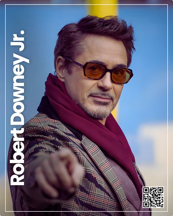 Robert Downey Jr. at a sustainable tech event